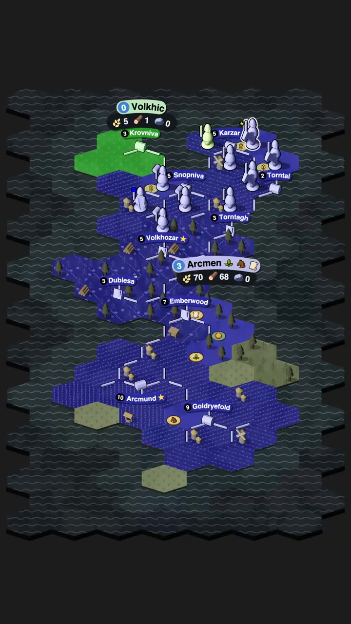 A city changing hands in the latest Daily Game.